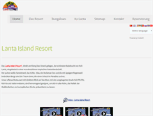 Tablet Screenshot of lantaislandresort.com